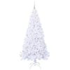 vidaXL K&uuml;nstlicher Weihnachtsbaum Wei&szlig; 210 cm PVC und Stahl