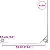 vidaXL Plane 650g / m&sup2; Olive Gr&uuml;n 4 x 8 m Canvas mit PVC-Beschichtung