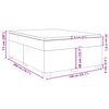 vidaXL Boxspringbett mit Matratze Rosa 140x200 cm Samt