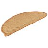 vidaXL Stufenmatten Selbstklebend Sisal-Optik 30Stk. 65x21x4cm Sisal