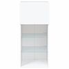 vidaXL TV-Schrank mit LED-Leuchten Wei&szlig; 40,5x30x90 cm