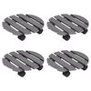 vidaXL Pflanzenroller 4 Stk. Grau &Oslash;30x7,5 cm WPC