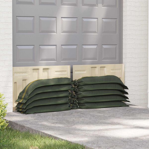 vidaXL Sands&auml;cke 25 pcs Gr&uuml;n 120 x 27 cm HDPE