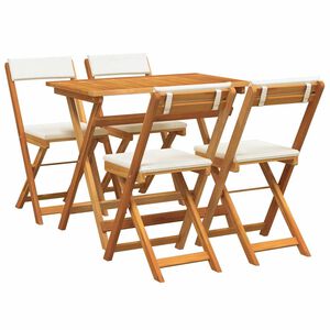 vidaXL Bistrogarnitur 5 pcs Braun Akazie Massivholz