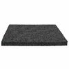 vidaXL Gummigranulat-Patiopad Schwarz 9 x 9 x 0,6 cm Gummi