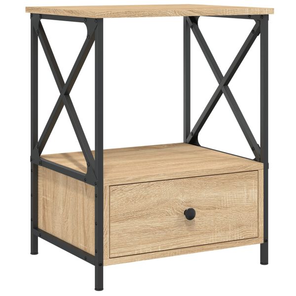 vidaXL Nachttisch Sonoma-Eiche 50x41x65 cm Holzwerkstoff