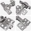 vidaXL Scharnier 257 pcs Nickel 85 x 52,5 x 9,5 mm Eisen