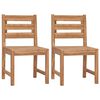 vidaXL Gartenst&uuml;hle 2 Stk. Massivholz Teak
