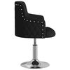 vidaXL Esszimmerst&uuml;hle 2 Stk. Schwarz Stoff