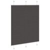 vidaXL Plissee Schwarz 105x150 cm Stoffbreite 104,4 cm Polyester
