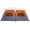 vidaXL Familienzelt mit LED 10 Personen Hellgrau Orange Quick Release