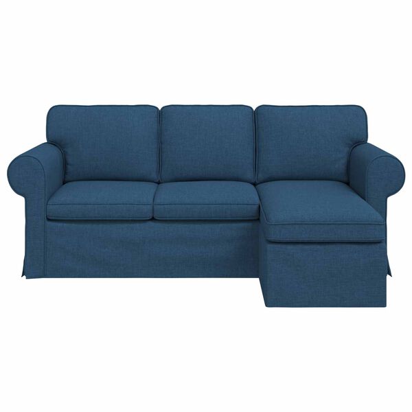 vidaXL Sofa 160cm Blau Metall