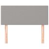 vidaXL Kopfteil Hellgrau 100x5x78/88 cm Stoff