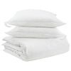 vidaXL Bettdecken Set mit Kissen 3 pcs Wei&szlig; Daunenfeder