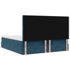 vidaXL Ottoman-Bett mit Matratzen & LEDs Dunkelblau 180x200 cm Samt