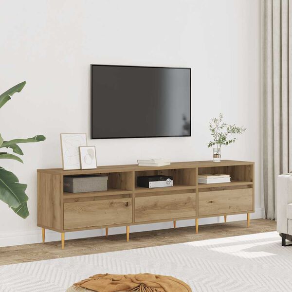 vidaXL TV-Schrank Artisan-Eiche 150x30x44,5 cm Holzwerkstoff