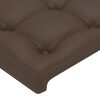vidaXL Kopfteil mit Ohren Braun 83x23x78/88 cm Kunstleder