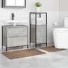 vidaXL Anti-Rutsch Badematten-Set 2 pcs Braun PP