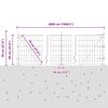 vidaXL Zaun mit Pfosten Gr&uuml;n 0,6 x 50 m Stahl und PVC