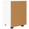 vidaXL Nachttisch mit Schubladen Wei&szlig; 30,5 x 30 x 43 cm Holzwerkstoff