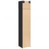 vidaXL Hochschrank Schmal Schwarz 45x42,5x225 cm Holzwerkstoff