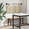 vidaXL H&auml;ngevorderseite Wandmontiert Creme 100 cm Kunstleder