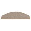 vidaXL Stufenmatten 15 Stk. 65x21x4 cm Braun Halbrund Gro&szlig;