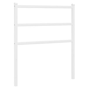 vidaXL Ersatz-Kopfteil Metall Wei&szlig; 75 cm