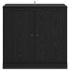 vidaXL Sideboard Schwarz Eichen-Optik 70 x 35,5 x 67,5 cm