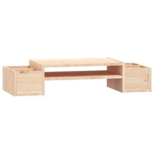 vidaXL Monitorst&auml;nder 70x27,5x15 cm Massivholz Kiefer