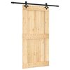 vidaXL Schiebet&uuml;r 100 x 210 cm Massivkiefer (Unbehandelt)