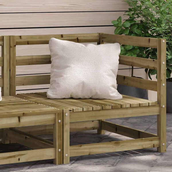 vidaXL Garten-Ecksofa 70x70x67 cm Kiefernholz Impr&auml;gniert