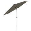 Madison Sonnenschirm Tenerife 300 cm Rund Grau