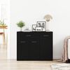 vidaXL Sideboard Schwarze Eiche 88x30x70 cm Holzwerkstoff