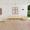 vidaXL 7-tlg. Garten-Lounge-Set Massivholz Kiefer