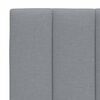 vidaXL Bettgestell ohne Matratze "Hanko" Hellgrau 90x190 cm Stoff
