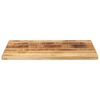 vidaXL Tischplatte 70x60x3,8 cm Rechteckig Raues Massivholz Mango