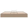 vidaXL Ottoman-Bett ohne Matratze Cappucino 200x200 cm Kunstleder