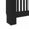 vidaXL Heizk&ouml;rperverkleidung Schwarz 152x19x81,5 cm MDF