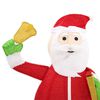 vidaXL LED-Weihnachtsmann Weihnachtsfigur Luxus-Gewebe 180 cm