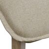 vidaXL Esszimmerst&uuml;hle 4 Stk. Beige Stoff und Massivholz Eiche