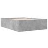 vidaXL Bettgestell Betongrau 140x200 cm Holzwerkstoff