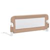 vidaXL Kleinkind-Bettschutzgitter Taupe 102x42 cm Polyester
