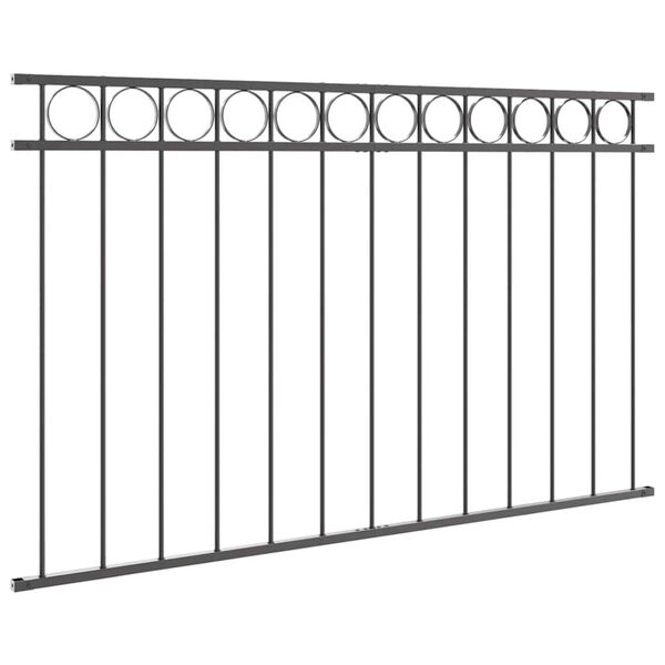 vidaXL Zaunelement Grau 170 x 100 cm Stahl