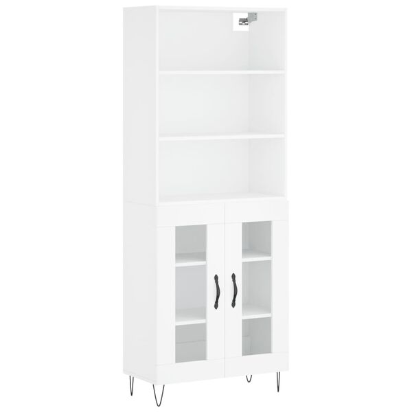 vidaXL Highboard Wei&szlig; 69,5x34x180 cm Holzwerkstoff