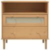 vidaXL Sideboard SENJA Rattan-Optik Braun 80x40x80 cm Kiefernholz