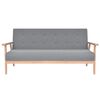 vidaXL Sofa-Set 3-tlg. Stoff Hellgrau