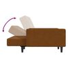 vidaXL Schlafsofa 2-Sitzer Braun Samt