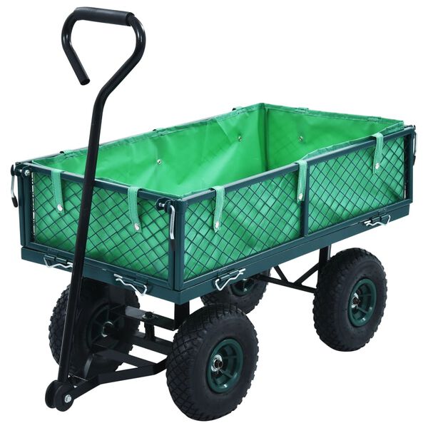 vidaXL Gartenwagen Grün 250 kg