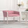 vidaXL Sitzbank Rosa 98x56x69 cm Samt